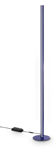 Ideal lux 366135 LED stojací lampa DORICA | 50W integrovaný LED zdroj | 2150lm | 3000K | s vypínačem | modrá