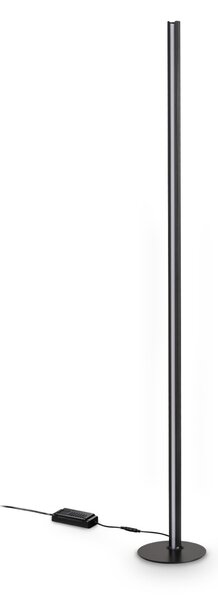 Ideal lux 366128 LED stojací lampa DORICA | 50W integrovaný LED zdroj | 1520lm | 3000K | s vypínačem | černá