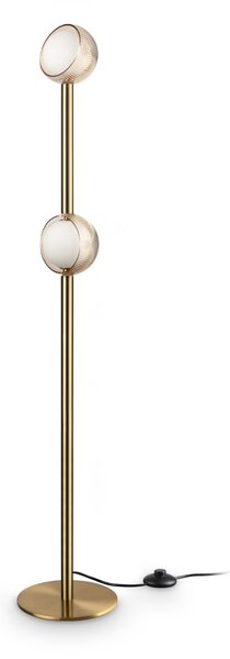 Ideal lux 366616 LED stojací lampa BLOOM | 11W integrovaný LED zdroj | 960lm | 3000K | s vypínačem | s vypínačem | bronz