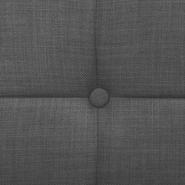Polohovací postel Tkanina DUKE 80 x 200 cm Tmavě šedá