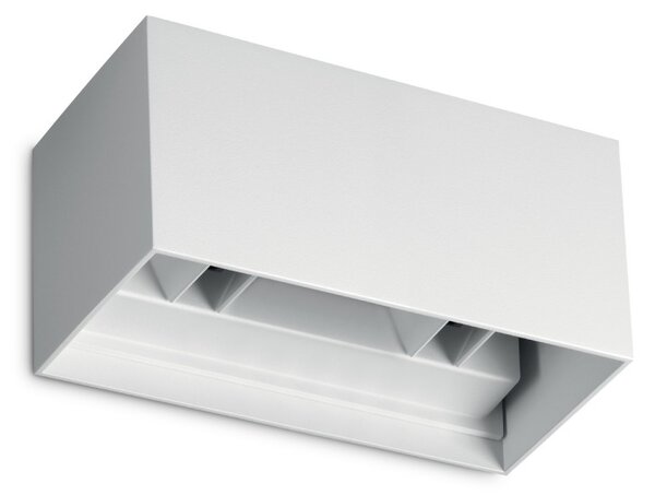 Ideal lux 366869 LED venkovní nástěnné svítidlo ATOM | 25W integrovaný LED zdroj | 1440lm | 4000K | bílá
