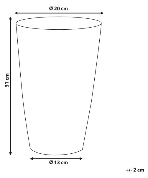 Váza na květiny AMRIT Kov 31 cm Zlatá