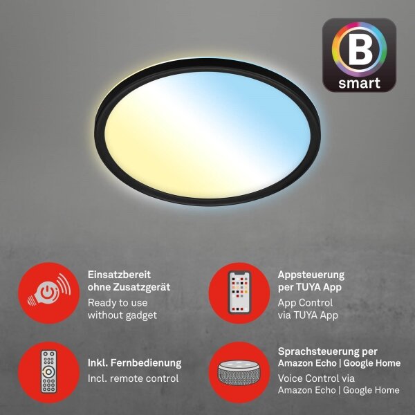 Briloner 7058-015 - LED Stmívatelné svítidlo SLIM LED/18W/230V Wi-Fi Tuya + DO