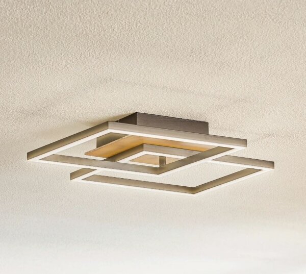 Briloner 3210-014 - LED Stmívatelné stropní svítidlo FRAME 2xLED/11W/230V hnědá
