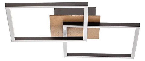 Briloner 3210-014 - LED Stmívatelné stropní svítidlo FRAME 2xLED/11W/230V hnědá