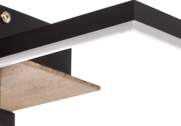 Briloner 3210-014 - LED Stmívatelné stropní svítidlo FRAME 2xLED/11W/230V hnědá