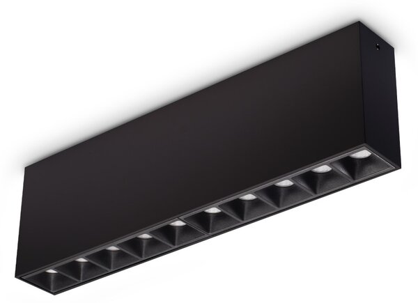 Ideal lux 369945 LED bodové stropní svítidlo LIKA | 21W integrovaný LED zdroj | 1390lm | 3000K | černá
