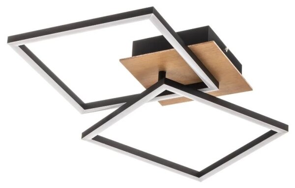 Briloner 3210-014 - LED Stmívatelné stropní svítidlo FRAME 2xLED/11W/230V hnědá