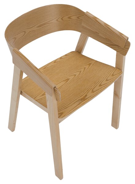 KONDELA Židle, masivní dřevo, přírodní, LAKERA