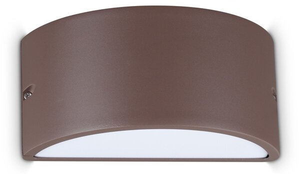 Ideal lux 370941 venkovní nástěnné svítidlo REX E27 | hnědá