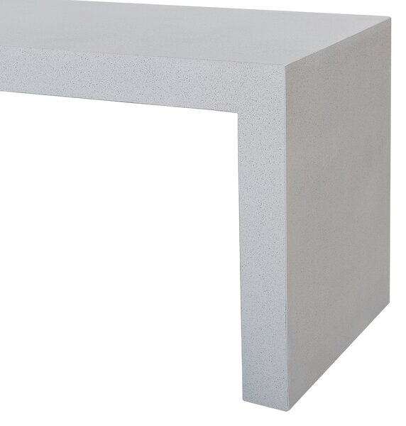 Zahradní lavice TARANTO 150 cm Beton Bílá