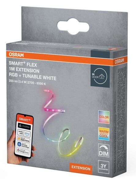 Chytrý LED pásek Matter Flex 1m RGB Laditelná Bílá Rozšíření