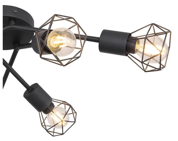 Globo 54802S-6 přisazené stropní svítidlo Xara 6x40W | E14 - černá