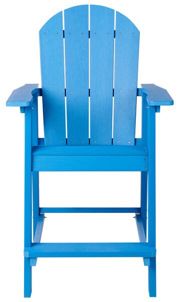 Zahradní barová židle ADIRONDACK Syntetický materiál Modrá