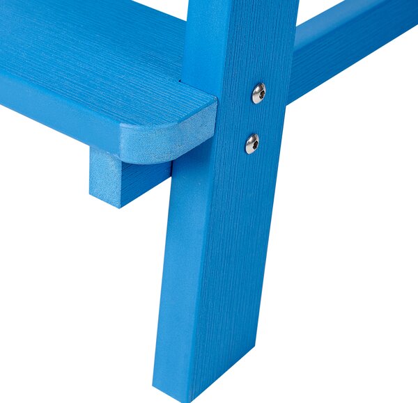 Zahradní barová židle ADIRONDACK Syntetický materiál Modrá