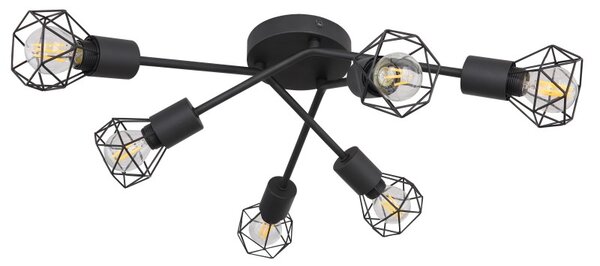 Globo 54802S-6 přisazené stropní svítidlo Xara 6x40W | E14 - černá