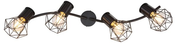 Globo 54017-4 přisazené stropní svítidlo Priska 4x40W | E27 - černá