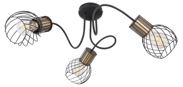 Globo 54013-3 přisazené stropní svítidlo Argusto 3x40W | E27 - černá