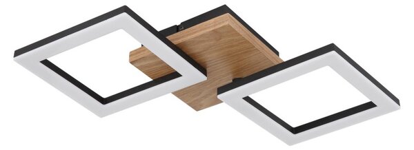 Globo 67280-18 LED přisazené stropní svítidlo Kerry 1x18W | 1200lm | 3000K - opál, hnědá, černá