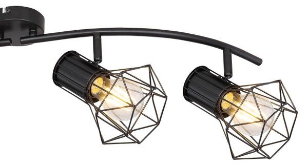 Globo 54017-4 přisazené stropní svítidlo Priska 4x40W | E27 - černá