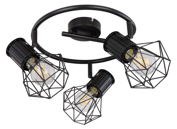 Globo54017-3 přisazené stropní svítidlo Priska 2x40W | E27 - černá