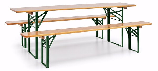 Dřevěný pivní set Kiefer 2200 x 500 x 250 mm