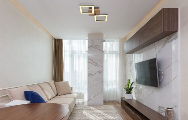 Globo 67280-18 LED přisazené stropní svítidlo Kerry 1x18W | 1200lm | 3000K - opál, hnědá, černá