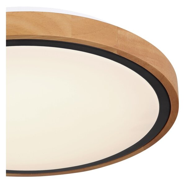 Globo 41764-12 LED stropní svítidlo Bruno 1x12W | 530lm | 3000-4500-6000K - opál, černá, hnědá