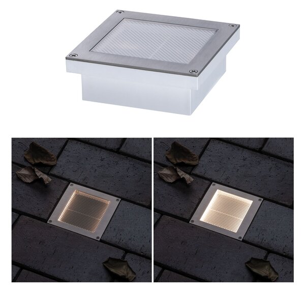 Paulmann Aron, zemní solární svítidlo se senzorem, 0,7W LED 3000K, 10x10cm, IP67