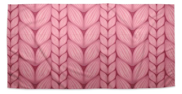 Sablio Ručník Růžové pletení - 70x140 cm