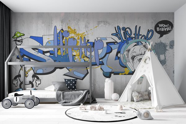 Fototapety Modrá, azurová a umění, Fototapety teen room, Fototapety pro dospívajícího chlapce, u35405 : uwalls.cz