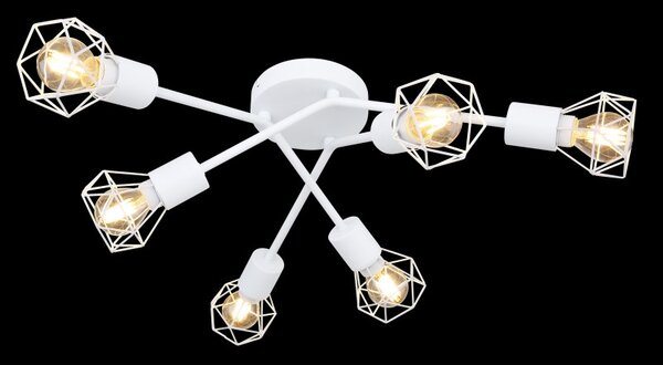 Globo 54802W-6 přisazené stropní svítidlo Xara 6x40W | E14 - bílá
