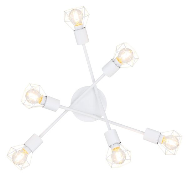 Globo 54802W-6 přisazené stropní svítidlo Xara 6x40W | E14 - bílá