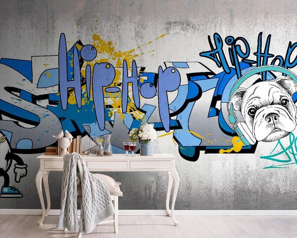 Fototapety Modrá, azurová a umění, Fototapety teen room, Fototapety pro dospívajícího chlapce, u35405 : uwalls.cz