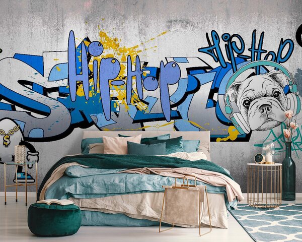 Fototapety Modrá, azurová a umění, Fototapety teen room, Fototapety pro dospívajícího chlapce, u35405 : uwalls.cz