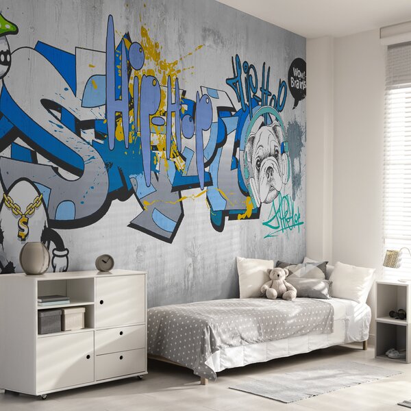 Fototapety Modrá, azurová a umění, Fototapety teen room, Fototapety pro dospívajícího chlapce, u35405 : uwalls.cz