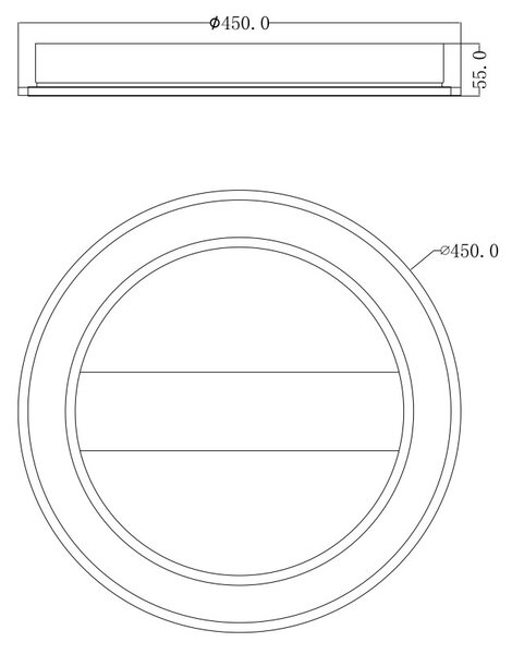 Globo 67268-30 LED přisazené stropní svítidlo Mattia 1x30W | 1781lm | 6500K - opál, hnědá, černá