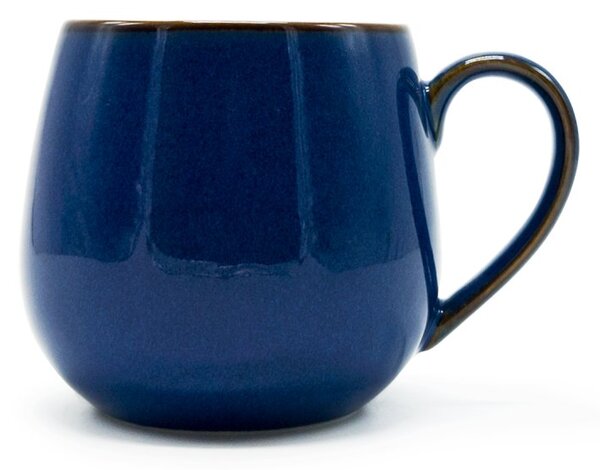 Porcelánový hrnek Tea Logic Matilda, kobaltově modrý, lesklý, kropenatý efekt, 400 ml
