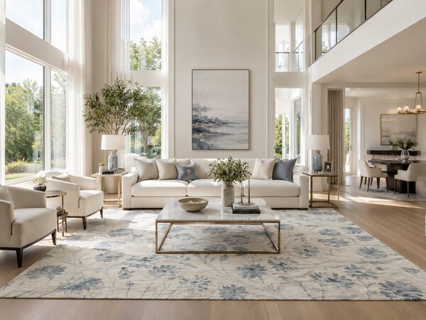 Devos Caby (DC Carpets), Kusový koberec Isphahan 84427 L. Blue, 67x110, modrá, ložnice