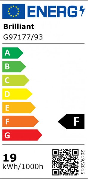 Brilliant G97177/93 Stropní LED svítidlo RAFA 22W kouřové sklo