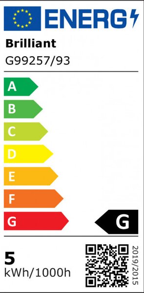 Brilliant G99257/93 Závěsné LED svítidlo RAFA 7W kouřové sklo
