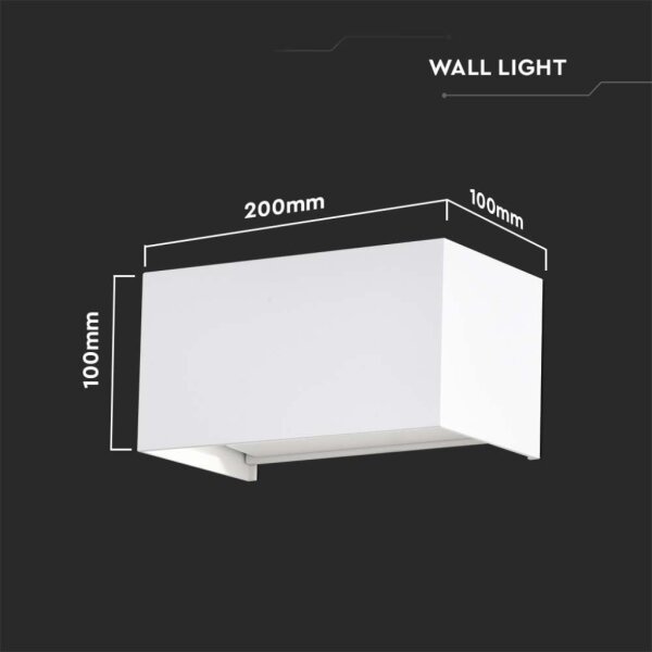 LED Venkovní nástěnné svítidlo LED/24W/230V 4000K IP65 bílá