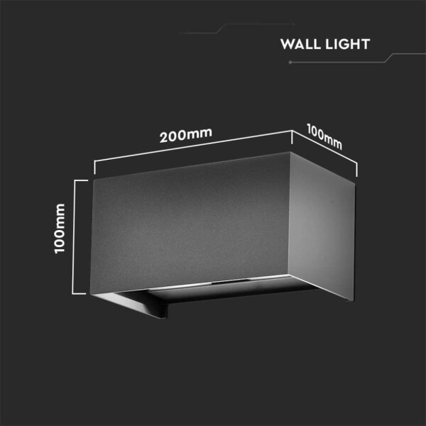 LED Venkovní nástěnné svítidlo LED/24W/230V 3000K IP65 antracit