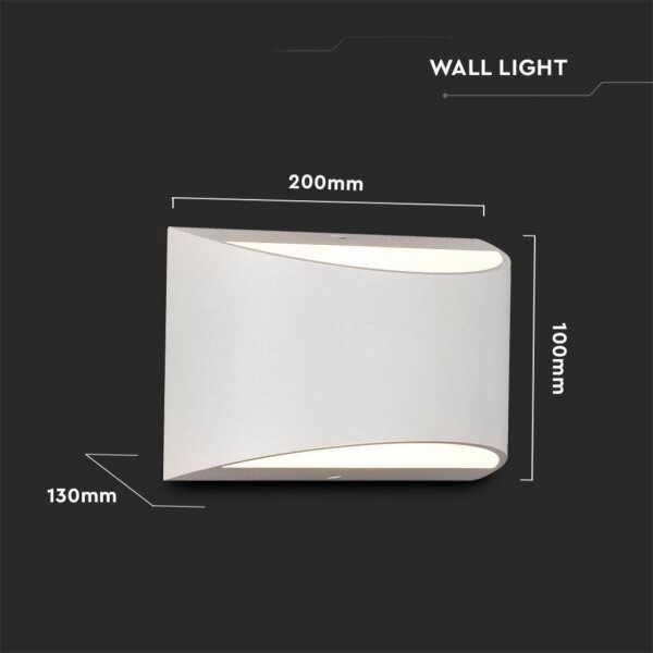 LED Venkovní nástěnné svítidlo LED/9W/230V 4000K IP54 bílá