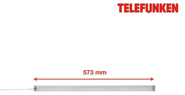 TF 201504TF TELEFUNKEN LED skříňkové svítidlo 57,3 cm 8W 800lm stříbrná - BRILONER