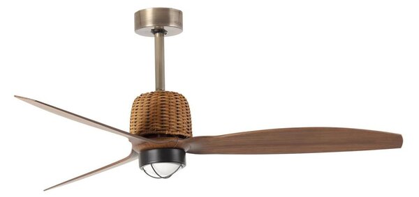 FARO 33436WT1N - LED Stm. vent. WEAVER M 16W/230V pr. 128 cm hnědá/mosaz WT + DO