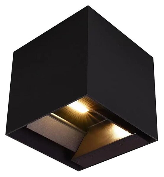 LED Solární nástěnné svít. se sen LED/9W/3,7V 3000/4000/5000K IP65 2600mAh černá