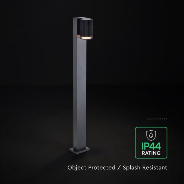 Venkovní lampa 1xGU10/10W/230V IP44 50 cm černá