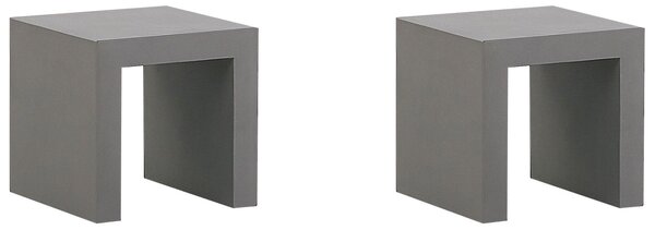Sada 2 zahradních židlí TARANTO Beton Šedá