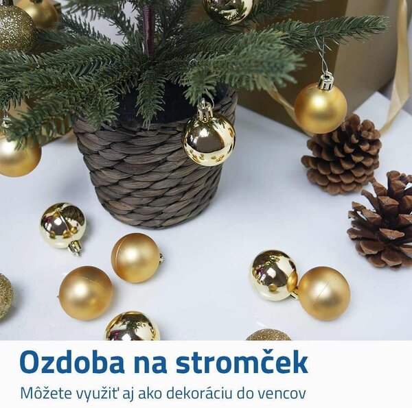 Sada vánočních ozdob 24 ks - stříbrné